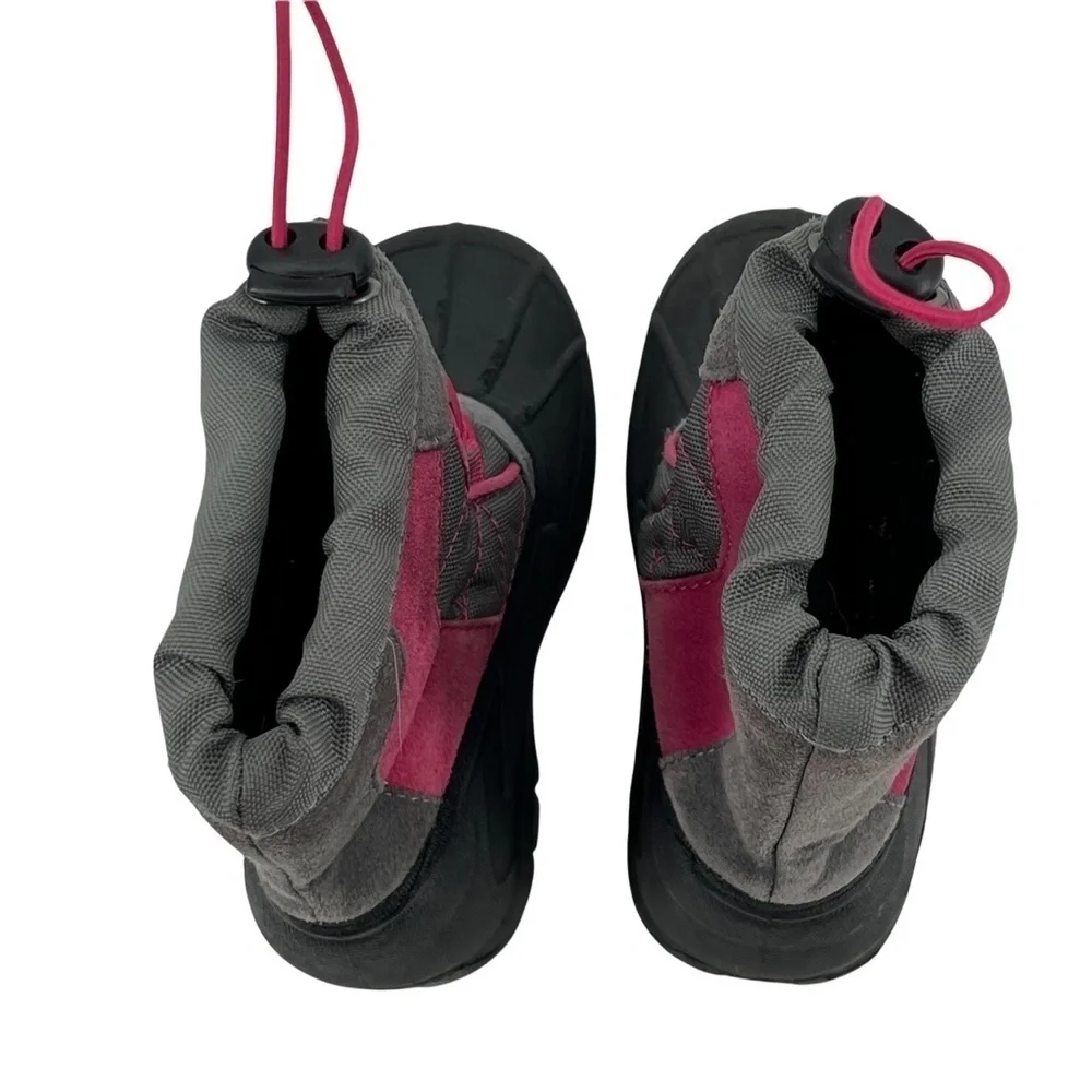 Totes Gray Pink Winter Survivor Snow Boots Size 8 Toddler